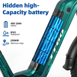 Bicicleta eléctrica de carbono con sensor de par, freno hidráulico