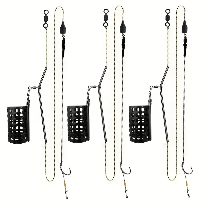 Juego de jaula alimentadora para pesca carpa completo
