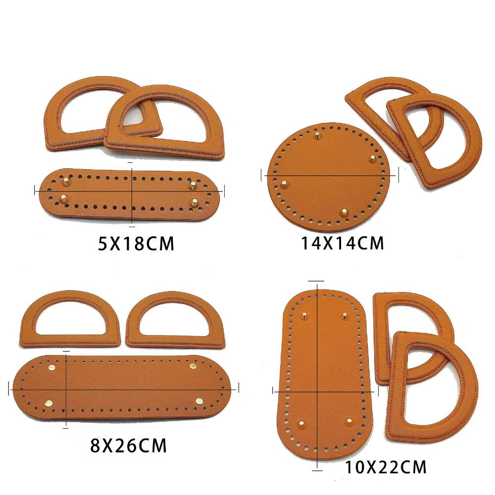 Asas de Bolso PU Tejidas a Mano – Correa DIY con Orificios - imagen 2