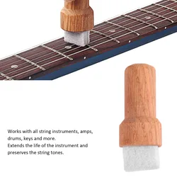 Cepillo limpiador de guitarra para cuerdas y diapasón
