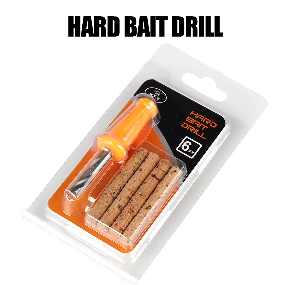Taladro para cebo duro de carpa con diámetros 6 mm y 8 mm