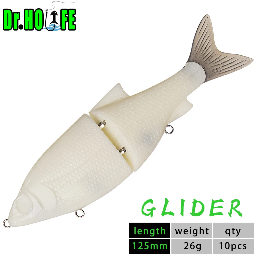 Dr.Holife Swimbait Glide bait articulado sin pintar para DIY - imagen 5