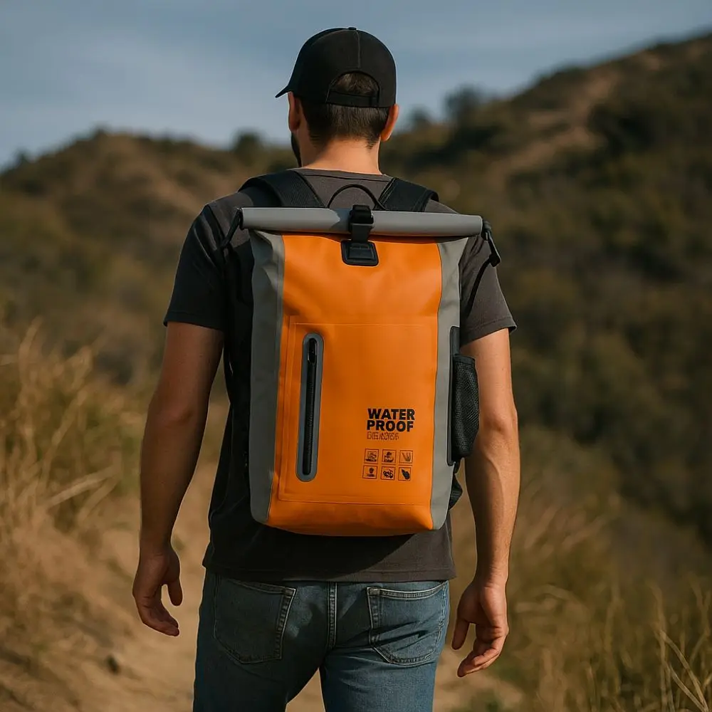 Mochila impermeable de pesca resistente a arañazos en PVC - imagen 2