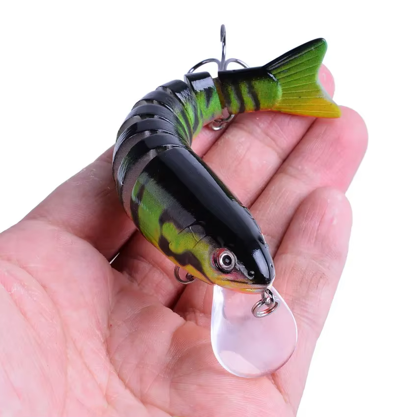 Señuelo wobbler multiarticulado para lucio – Movimiento natural - imagen 2