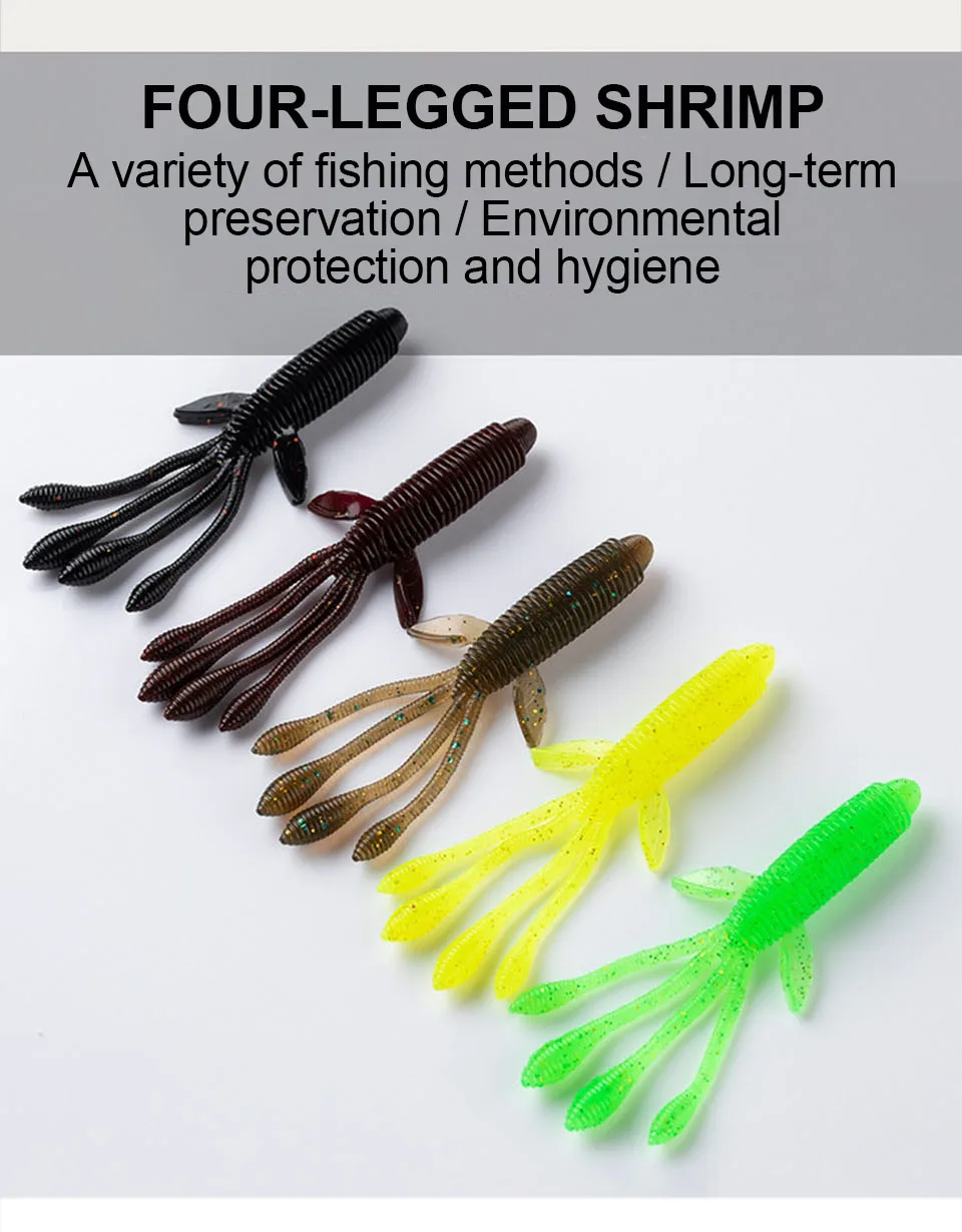 Colores disponibles en el pack de señuelos