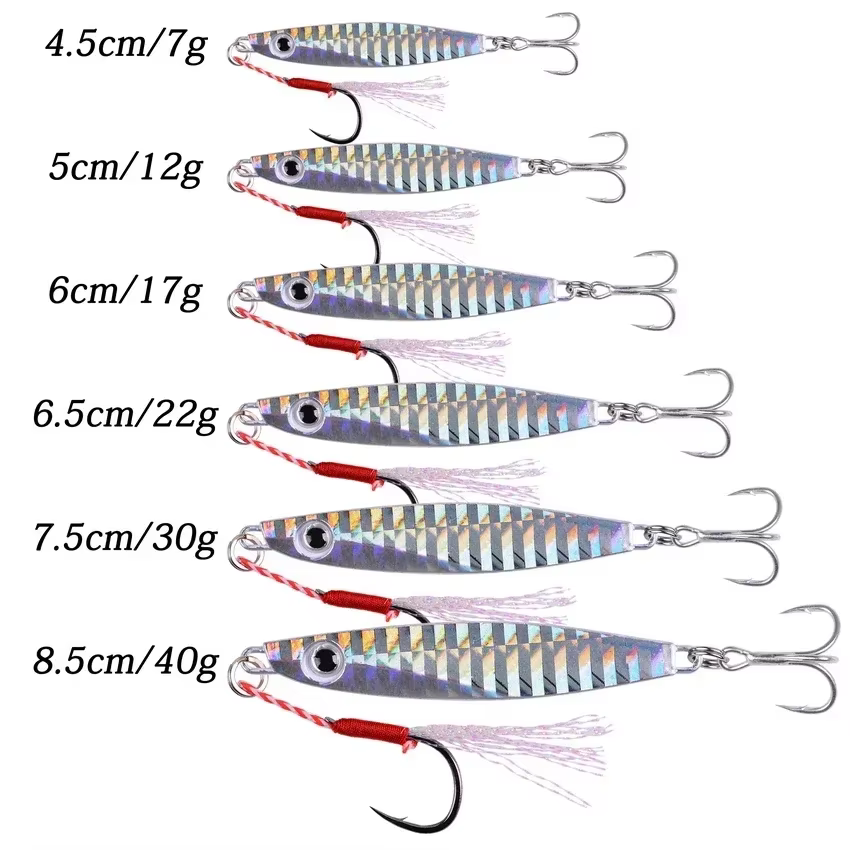 Señuelo de metal para lubina - cebo duro, jigging, agua salada - imagen 3