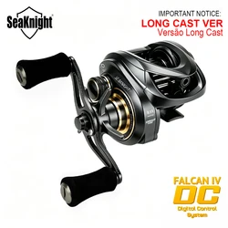 Carrete baitcasting SeaKnight FALCAN IV DC 8.1:1 arrastre fibra carbono