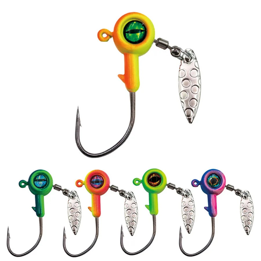 Cabezas de jig con ojos 3D