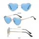 Gafas de sol con montura metálica estilo años 90, forma corazón - imagen 4