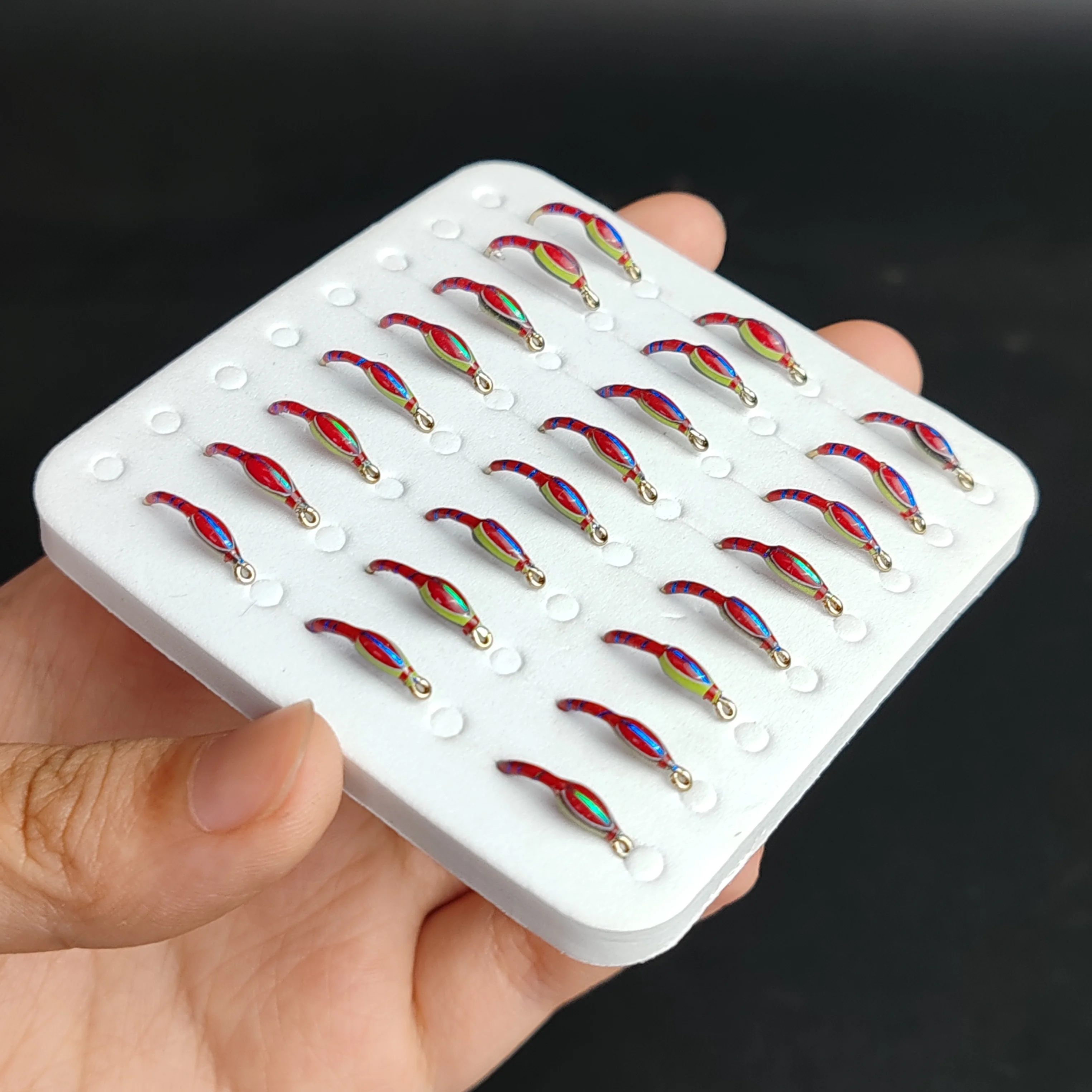 Ninfa chironomid pupa epoxi zumbador para trucha en caja - imagen 5