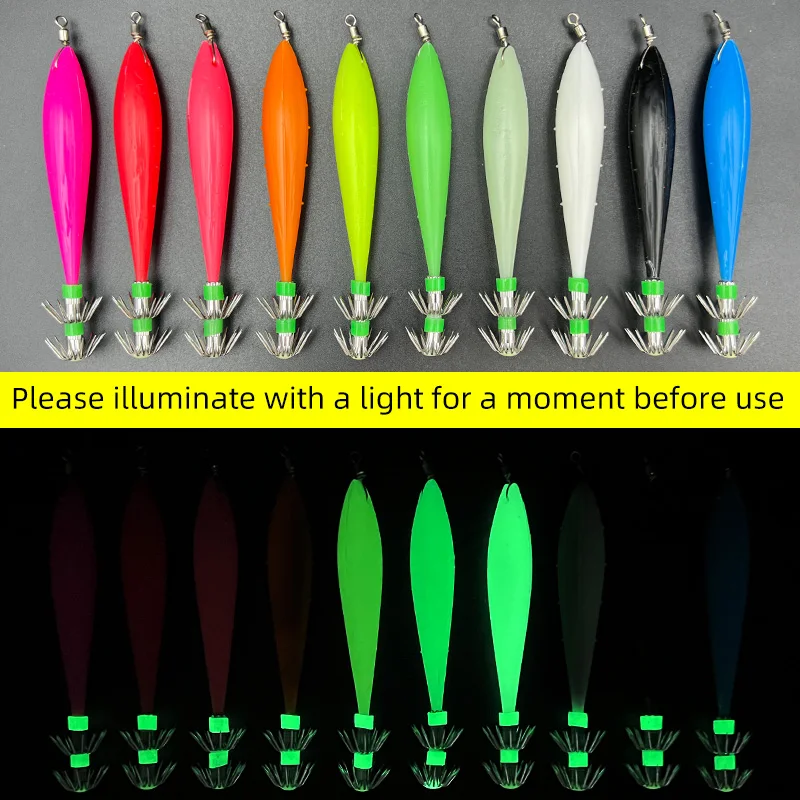 Anzuelos para calamar luminosos que brillan en la oscuridad - imagen 2