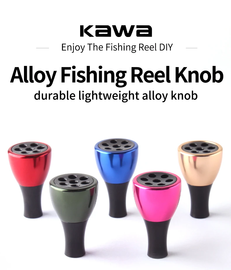Perilla de manivela Kawa en aleación de aluminio para carrete de pesca