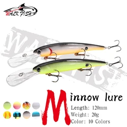 WALK FISH Señuelo arrastre Crankbait Flotante para Lubina y Lucio 0-6m