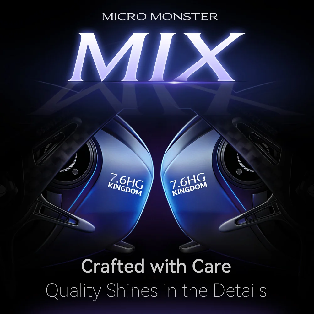 Carrete ultraligero Kingdom Micro Monster Mix de fibra carbono - imagen 5