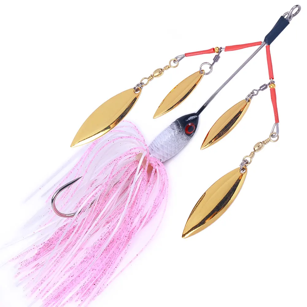 Spinnerbait en acción bajo el agua