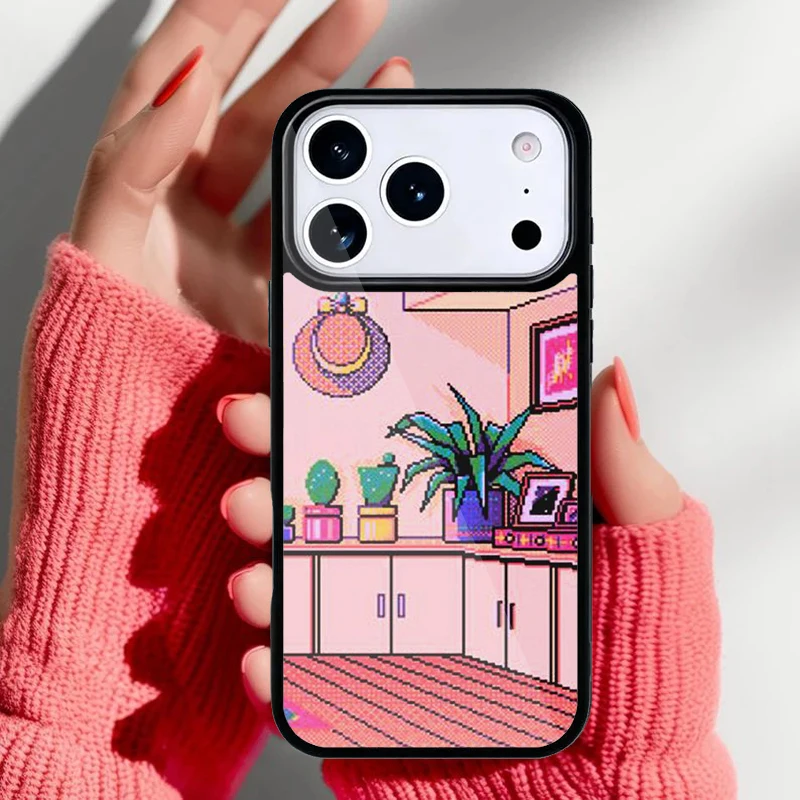 Diseño pixelado de la funda