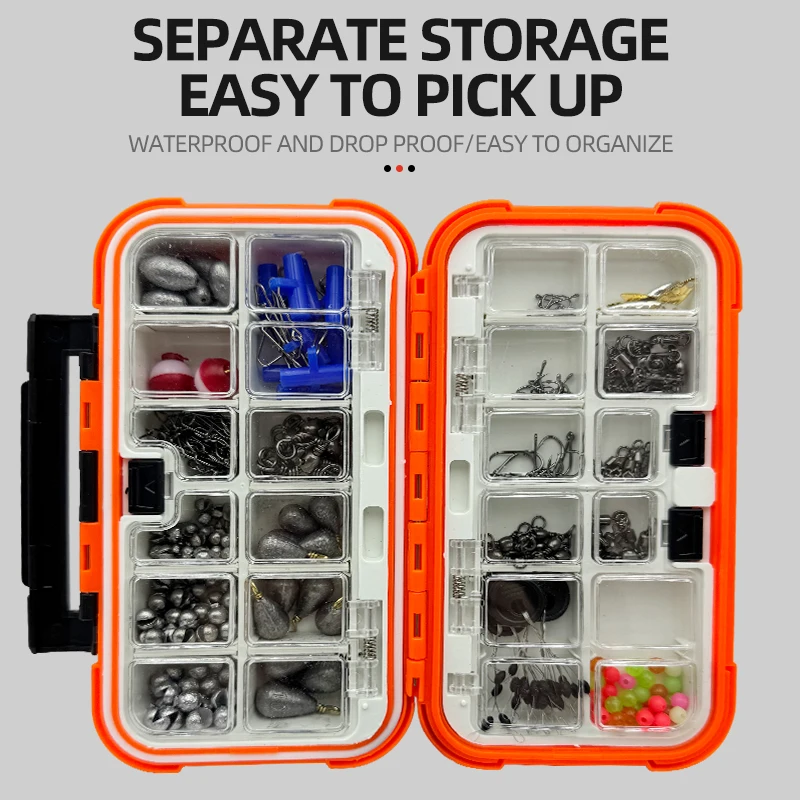 Kit de pesca ShareShark con anzuelos, anillas giratorias y plomos - imagen 4