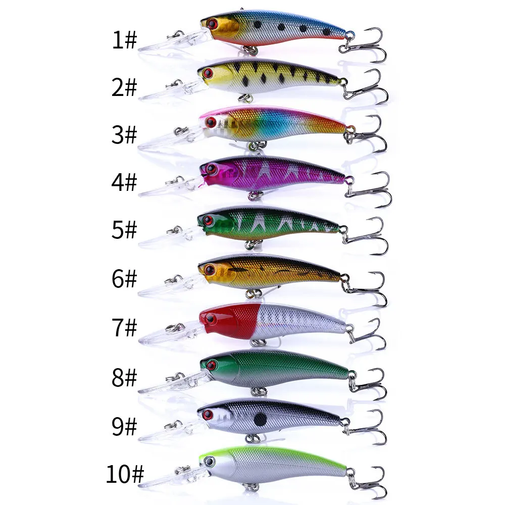 Jerkbait Minnow buceo profundo de labio largo para lubina y lucio - imagen 2