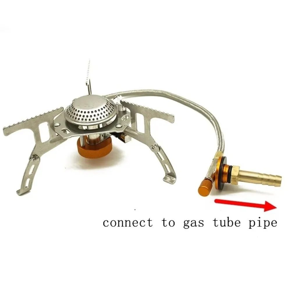 Adaptador de bombona de gas de latón para hornillo de camping - imagen 4