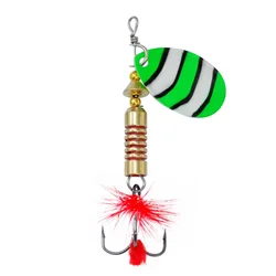 Spinner con Plumas SWOLFY – Cuchara Giratoria para Black Bass