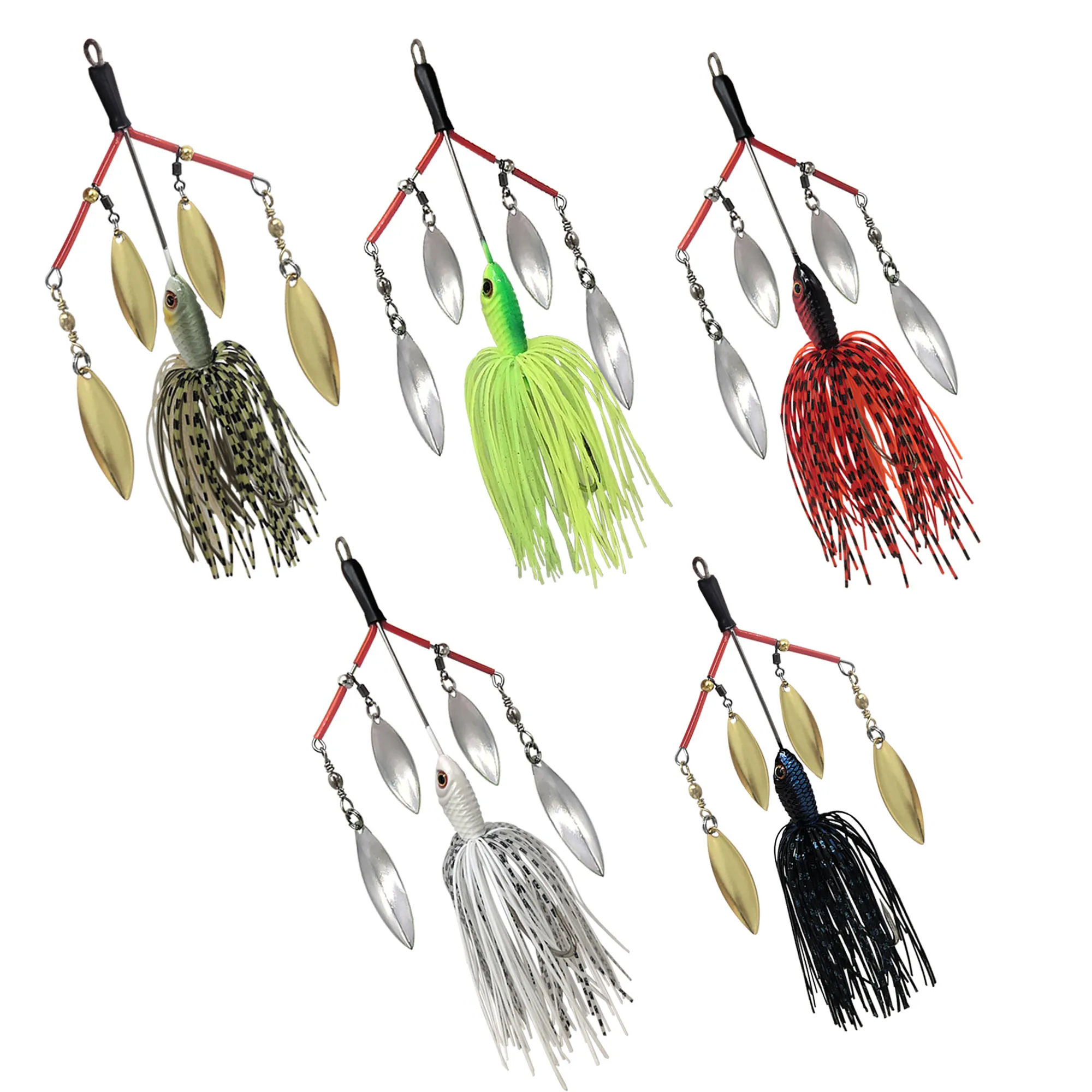 Mycena 27G spinnerbait - vista lateral del señuelo metálico