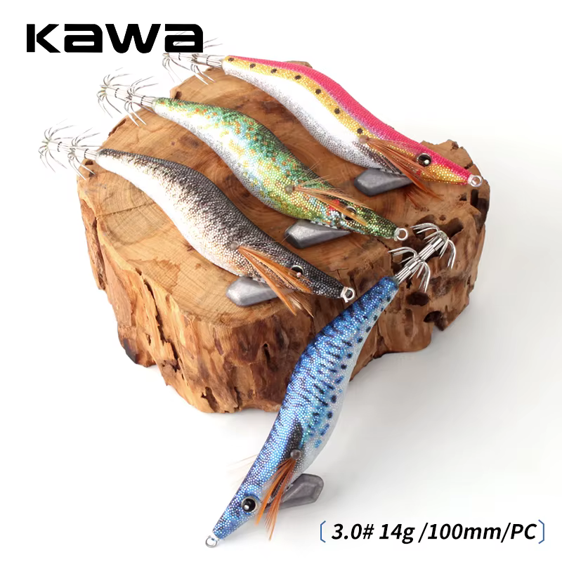 Señuelo de Madera Kawa para Eging 14g UV - imagen 2