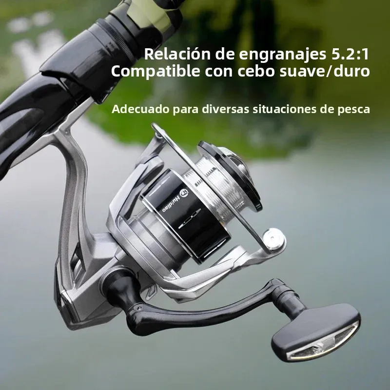 Carrete Huidiao 2500/3000 lanzamiento suave para lubina y trucha - imagen 4