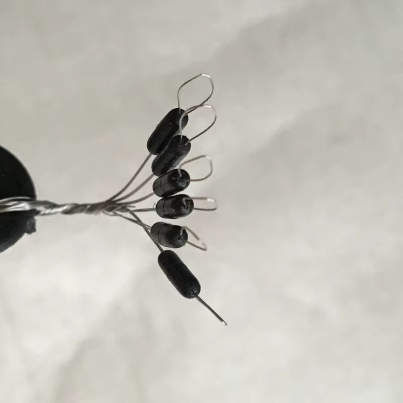 Tacones de Corcho con Cuentas Negras - Flotadores de Pesca - imagen 5