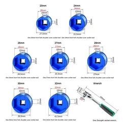 Juego de llaves hexagonales para reparación de horquilla azul