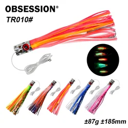 Señuelo calamar biónico Obsession TR010 con falda de silicona