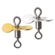 Giratorios luminosos forma calabaza para pesca, conectores broches