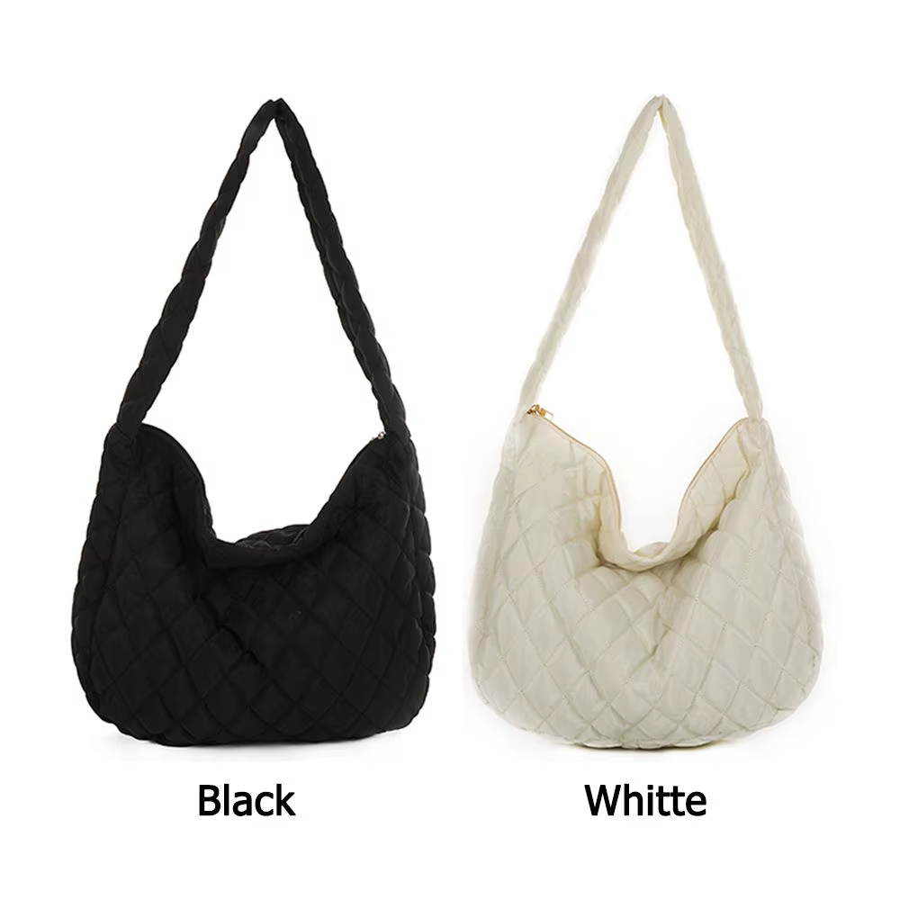 Bolso de hombro acolchado de algodón para mujer - imagen 2