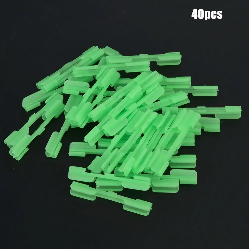 Pack de 40 clips luminosos para pesca