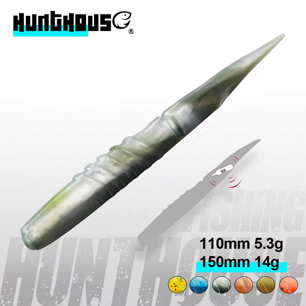 Hunthouse Xlayers Señuelo Flotante de Silicona con Sonajero para Lucio
