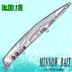 Popper cebo duro Dr.Holife blanco sin pintar – pesca en superficie