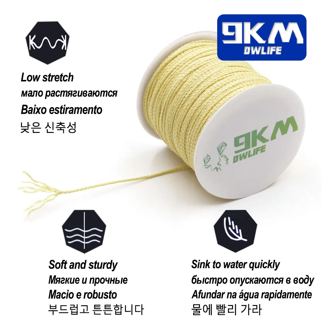 Sedal Kevlar trenzado resistente y refractario – Línea multiuso