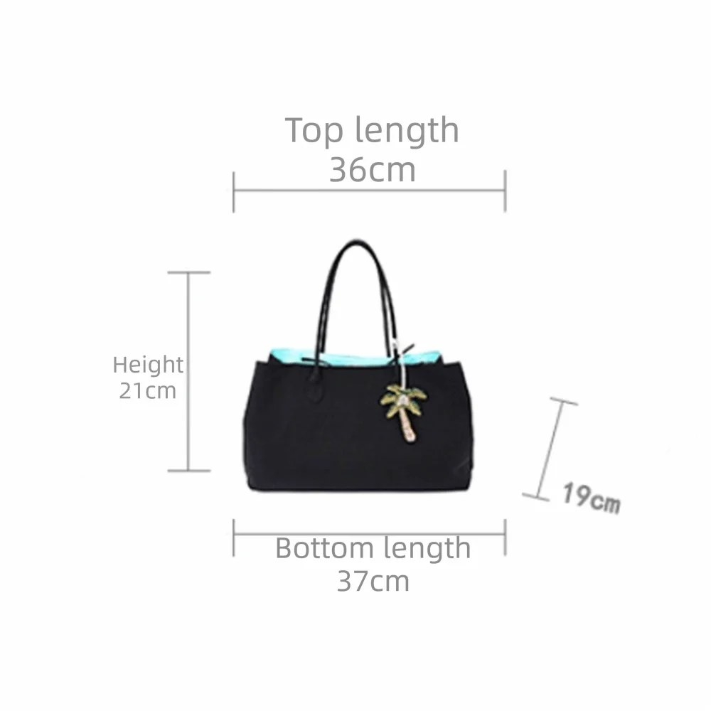 Tote impermeable de nailon gran capacidad para hombro y mano - imagen 3