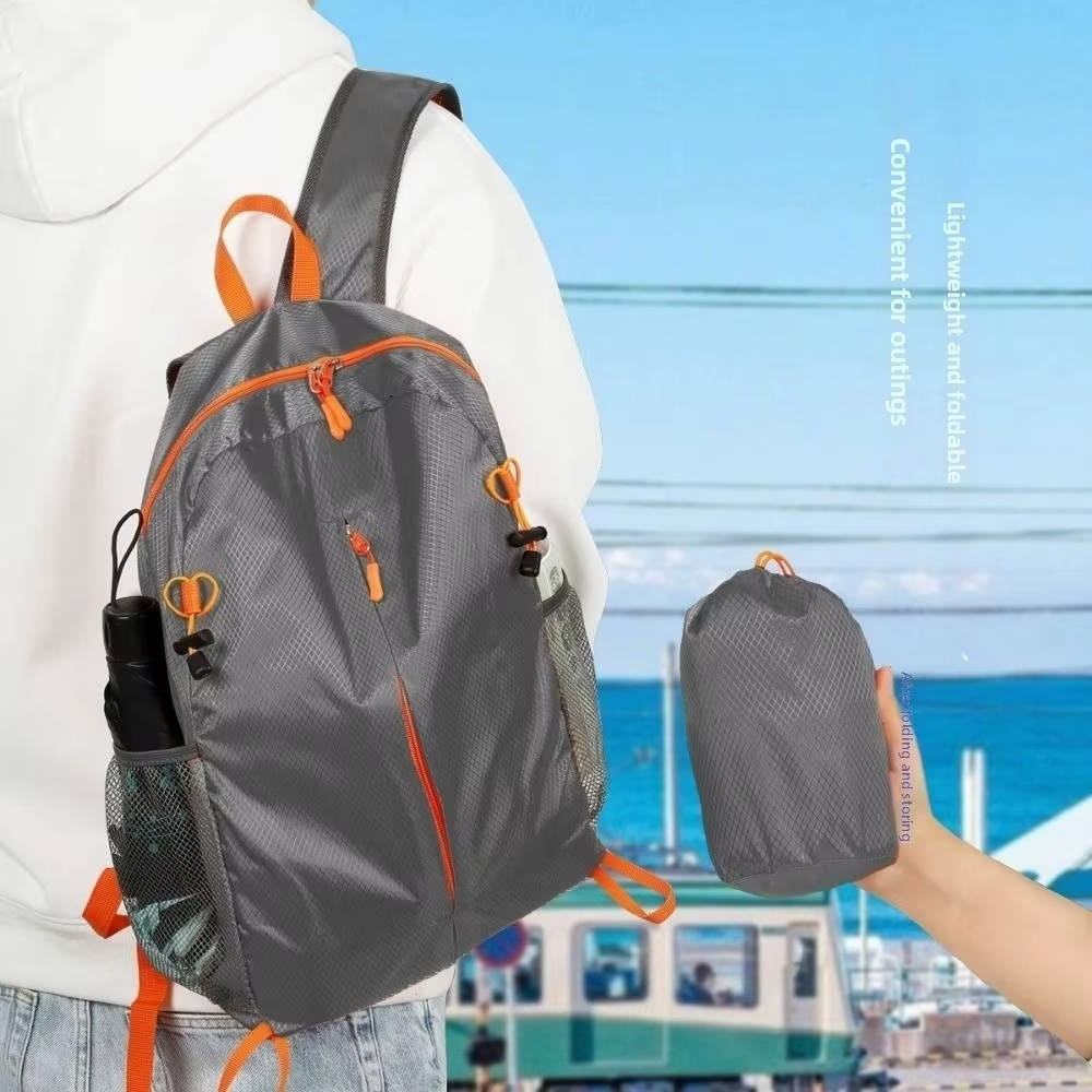 Bolsa Deportiva Plegable Unisex con Porta Botella y Gran Capacidad