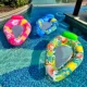 Cama flotante inflable hamaca acuática con respaldo para adultos - imagen 5