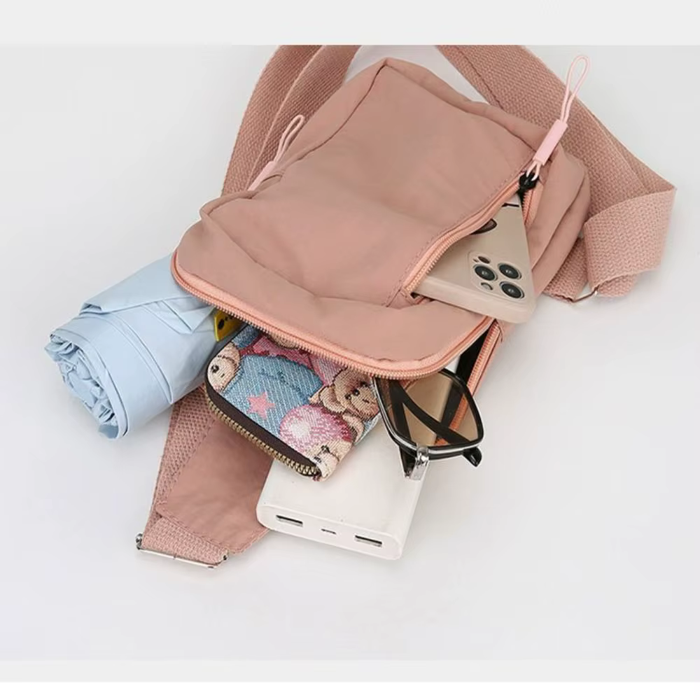 Bolso de Pecho para Pesca Oxford – Multibolsillo, Negro, Amarillo, Blanco, Azul