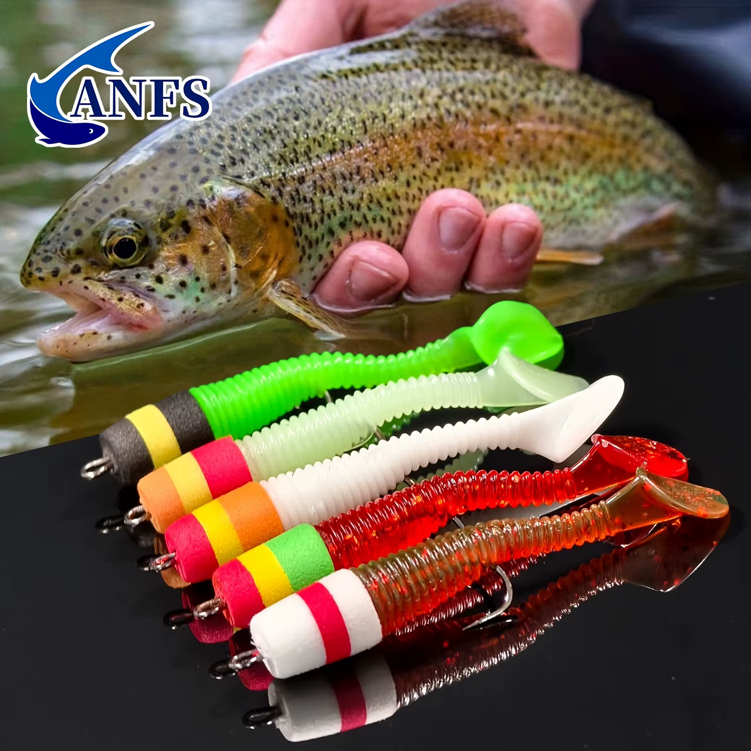 ANFS Kit de señuelos de pesca Euro Premium para perca, lucio y carpa - imagen 3