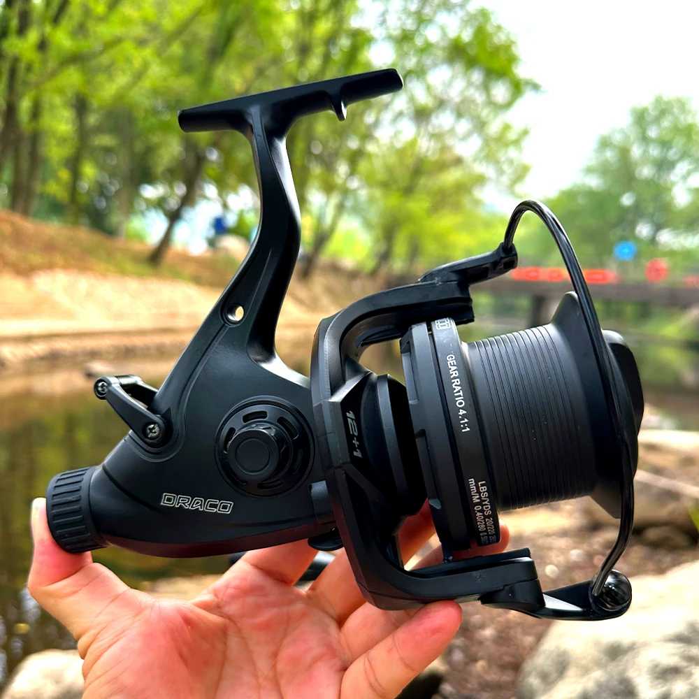 Carrete de surfcasting doble arrastre para carpa agua dulce y salada - imagen 5