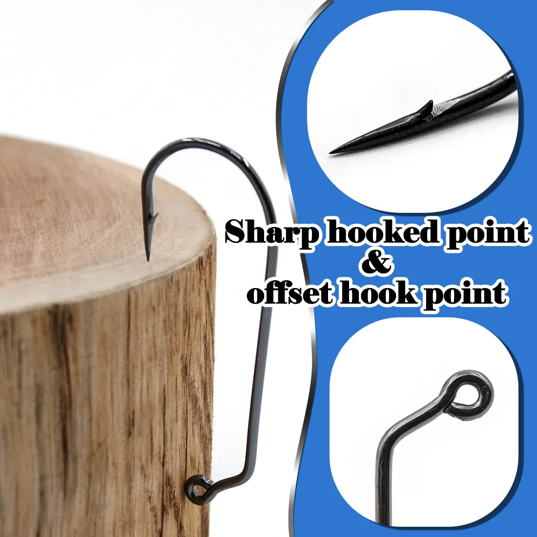 Anzuelo Jig Head 60° vástago largo Aberdeen para pesca salada - imagen 2