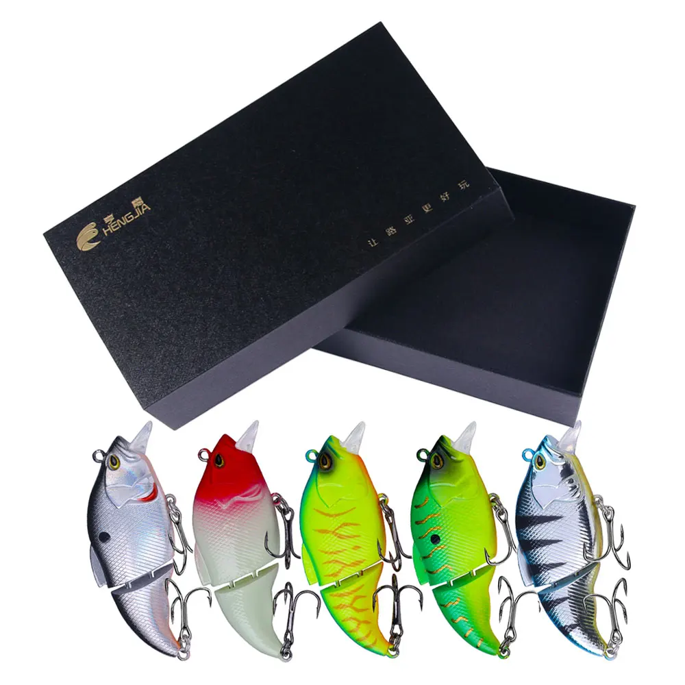 Juego de señuelos de pesca articulados en estuche de regalo