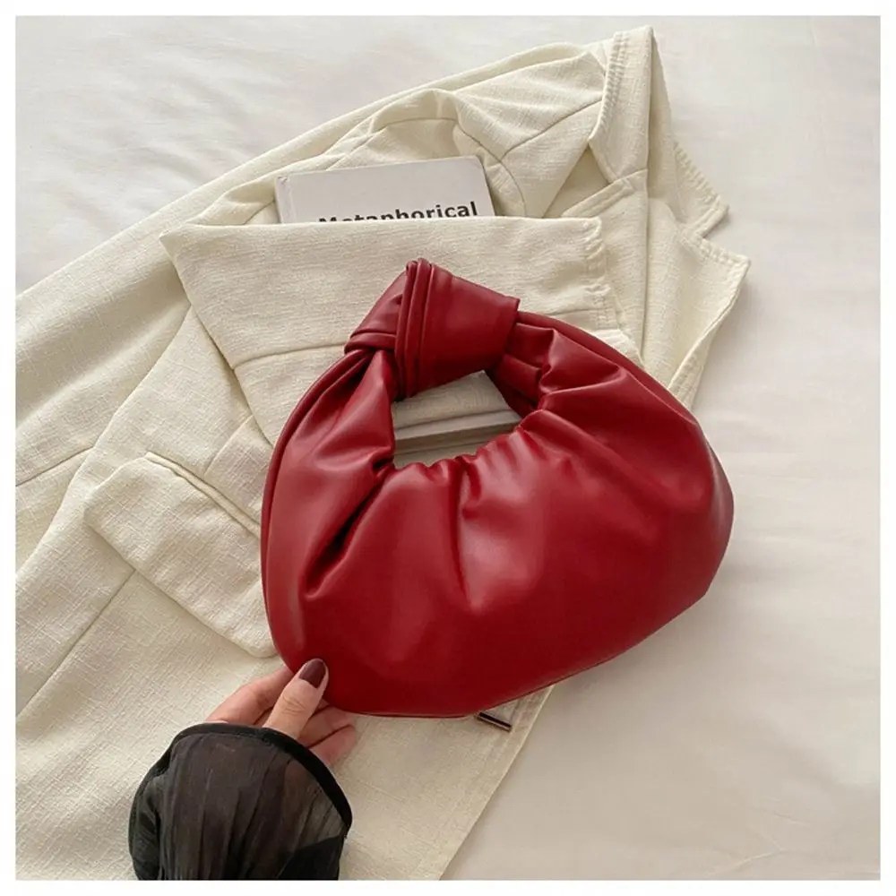 Bolso de hombro cuero PU gran capacidad, ligero, color liso - imagen 3