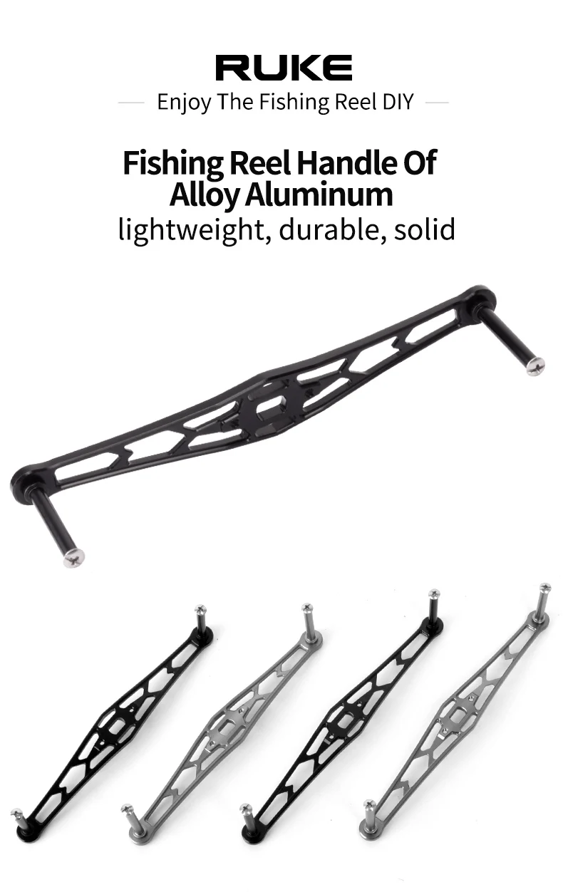 Manivela de aluminio para carrete de pesca