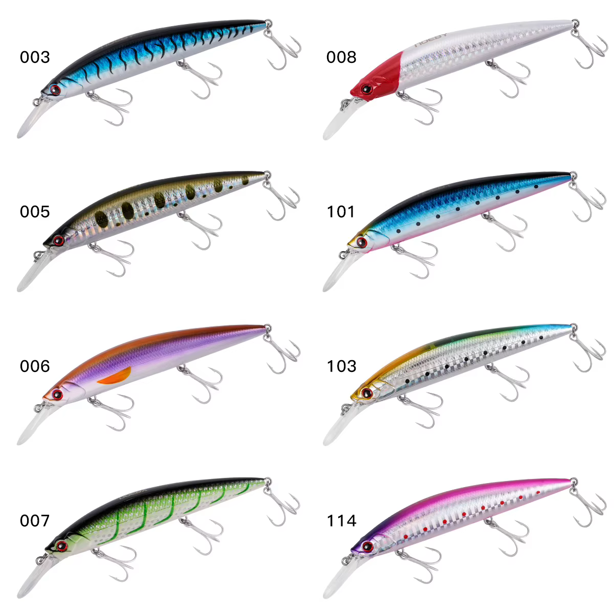 NOEBY Minnow 110mm 32g – Jerkbait hundimiento lento para lubina - imagen 2