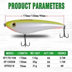 CF Lure Explorer cebo de lucio de tirón duro