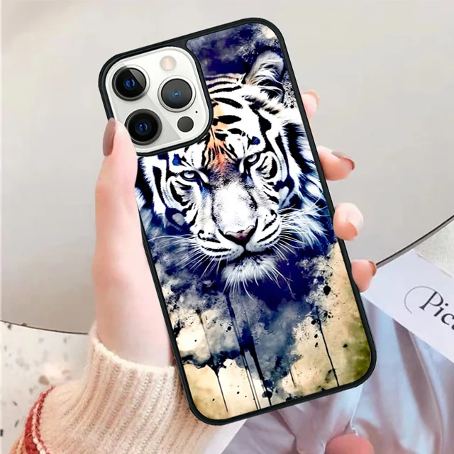 Funda con diseño de tigre para iPhone