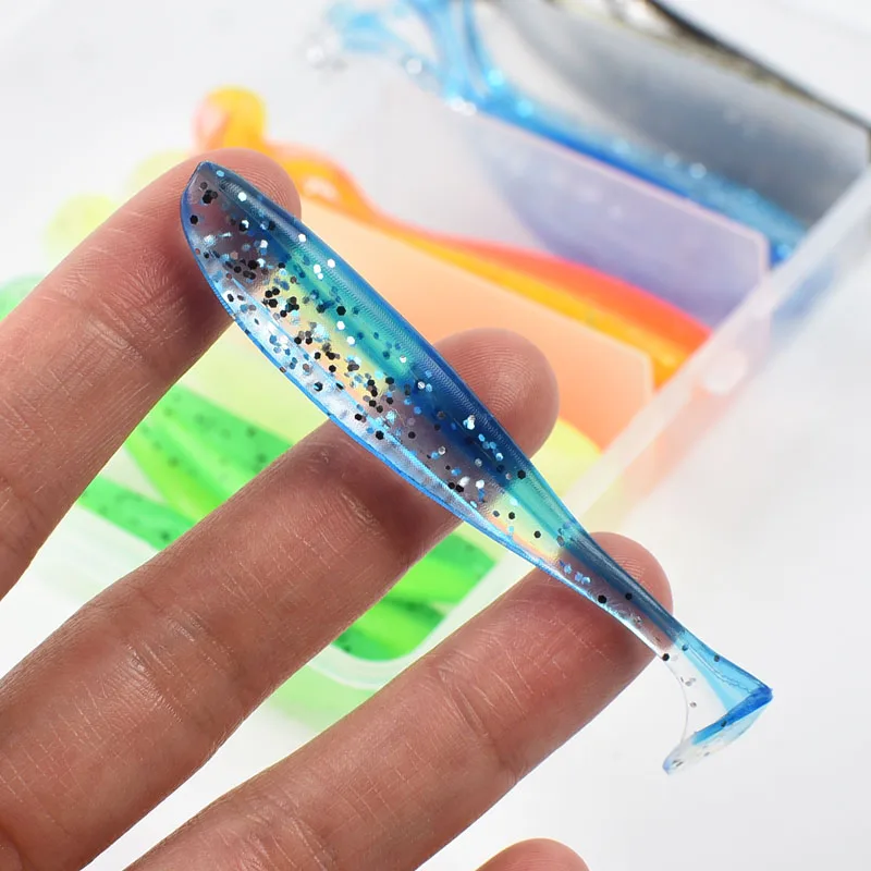 Variedad de colores y formas del kit de pesca